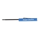 aerial view a bright blue pocket screwdriver - 2.5mm tech blade / button top, image 1 of 2