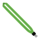 aerial view a lime green 1 cotton lanyard with plastic clamshell o - ring, image 1 of 2