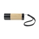 aerial view a black/fresh bamboo mini led bamboo flashlight, image 1 of 6