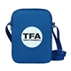 aerial view a royal blue arlo rpet mini crossbody, image 1 of 7