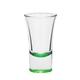 aerial view a green bottoms up 2 oz lord shooter etched shot glass, image 2 of 2
