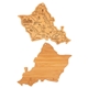 aerial view a oahu u.s. destination bamboo cutting and serving boards, image 2 of 2