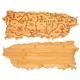 aerial view a puerto rico u.s. destination bamboo cutting and serving boards, image 2 of 2