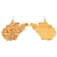 aerial view a west virginia u.s. destination bamboo cutting and serving boards, image 2 of 2