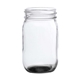 aerial view a black pickled 16 oz mason jars drinking glass, image 2 of 2