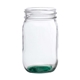 aerial view a green pickled 16 oz mason jars drinking glass, image 2 of 2