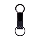 aerial view a black carbongrip belt hook keychain, image 1 of 5