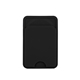 aerial view a black magsafe silicone phone wallet, image 1 of 7
