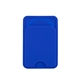 aerial view a blue magsafe silicone phone wallet, image 1 of 7