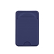 aerial view a navy magsafe silicone phone wallet, image 1 of 7