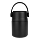 aerial view a black easton 22 oz vacuum - insulated thermos food jar, image 1 of 7