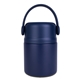 aerial view a navy easton 22 oz vacuum - insulated thermos food jar, image 1 of 7