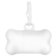 aerial view a white bone dog waste bag dispenser, image 1 of 6