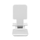 aerial view a white folding desktop mobile phone tablet stand, image 1 of 5