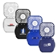 a group of portable rechargeable desk and neck fan