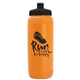 a orange bottle & black lid 16 oz the sport pint