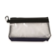 a blue heavy duty clear accessory pouch