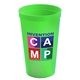 aerial view a lime green cups - on - the - go 22 oz stadium cup with digital imprint, image 1 of 2