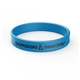 a process blue printed silicone wristband bracelet