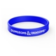a reflex blue printed silicone wristband bracelet