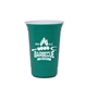 aerial view a teal the varsity cup - 16 oz double - wall with white liner, image 1 of 2