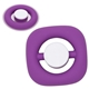 aerial view a purple theta spinning top, image 1 of 2