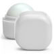 aerial view a white neon cube lip balm with aloe and beeswax, image 1 of 2