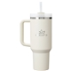 aerial view a cream 2.0 stanley 40oz the quencher h2.0 flowstate(tm) tumbler, image 1 of 4