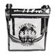 aerial view a clear clear tpu essenstials satchel bag, image 1 of 2