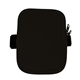 aerial view a black water bottle pouch, image 1 of 2