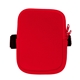 aerial view a red pms 185c water bottle pouch, image 1 of 2