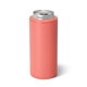 aerial view a coral 12 oz swig life(tm) skinny can cooler, image 1 of 2