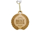 aerial view a group of wood medals 2 w x 2 h, image 3 of 4