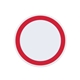 a red 10w white qi wireless puck smartphone charging pad