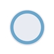 a light blue 10w white qi wireless puck smartphone charging pad