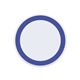 a blue 10w white qi wireless puck smartphone charging pad