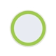 a green 10w white qi wireless puck smartphone charging pad
