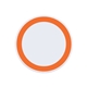 a orange 10w white qi wireless puck smartphone charging pad
