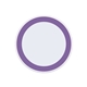 a purple 10w white qi wireless puck smartphone charging pad
