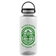 a clear bottle & black with gray trim lid the mountaineer - 36 oz tritan(tm) renew bottle with ez grip lid