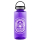 a transparent violet bottle & black with gray trim lid the mountaineer - 36 oz tritan(tm) renew bottle with ez grip lid