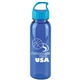 a transparent blue bottle & cyan lid the outdoorsman - 24 oz tritan(tm) renew bottle with crest lid