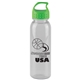 a clear bottle & lime green lid the outdoorsman - 24 oz tritan(tm) renew bottle with crest lid