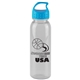 a clear bottle & cyan lid the outdoorsman - 24 oz tritan(tm) renew bottle with crest lid