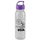 a clear bottle & violet lid the outdoorsman - 24 oz tritan(tm) renew bottle with crest lid