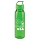 a transparent green bottle & lime green lid the outdoorsman - 24 oz tritan(tm) renew bottle with crest lid
