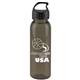 a smoke bottle & black lid the outdoorsman - 24 oz tritan(tm) renew bottle with crest lid