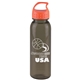 a smoke bottle & orange lid the outdoorsman - 24 oz tritan(tm) renew bottle with crest lid