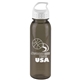 a smoke bottle & white lid the outdoorsman - 24 oz tritan(tm) renew bottle with crest lid