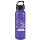 a transparent violet bottle & black lid the outdoorsman - 24 oz tritan(tm) renew bottle with crest lid